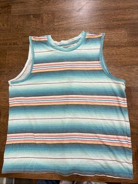 Ariat Tank Top. Rodeo chica sleeveless tank. Small. Striped